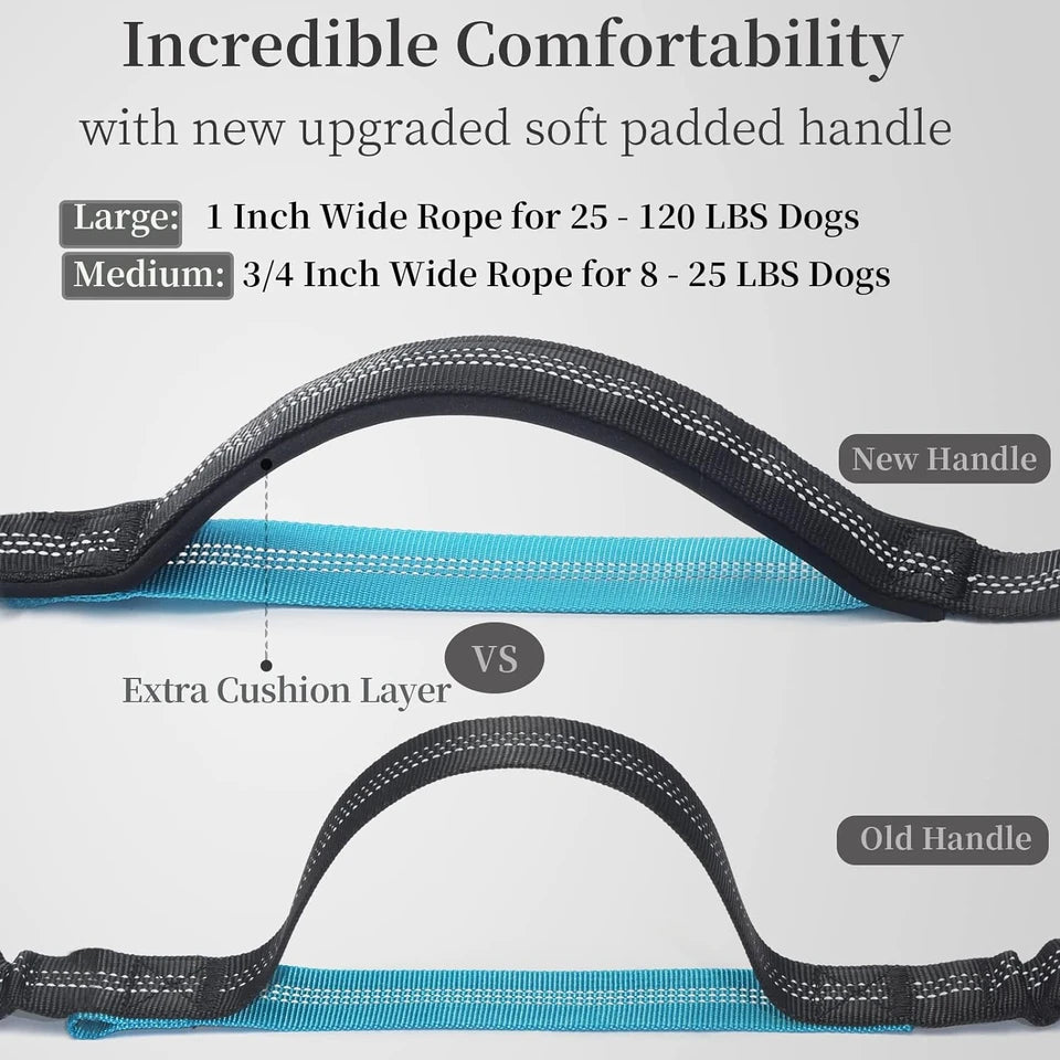 Hands-Free Dog Leash with Bungee – Ideal for Jogging & Walking