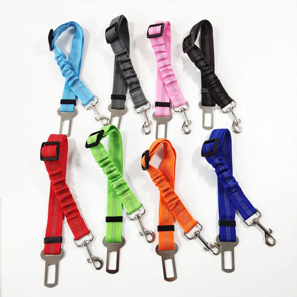 Adjustable Dog Seatbelt Harness – Secure & Comfortable for Any Ride