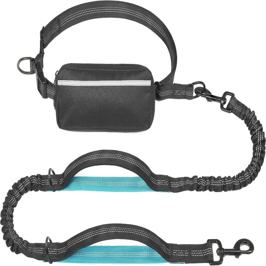 Hands-Free Dog Leash with Bungee – Ideal for Jogging & Walking